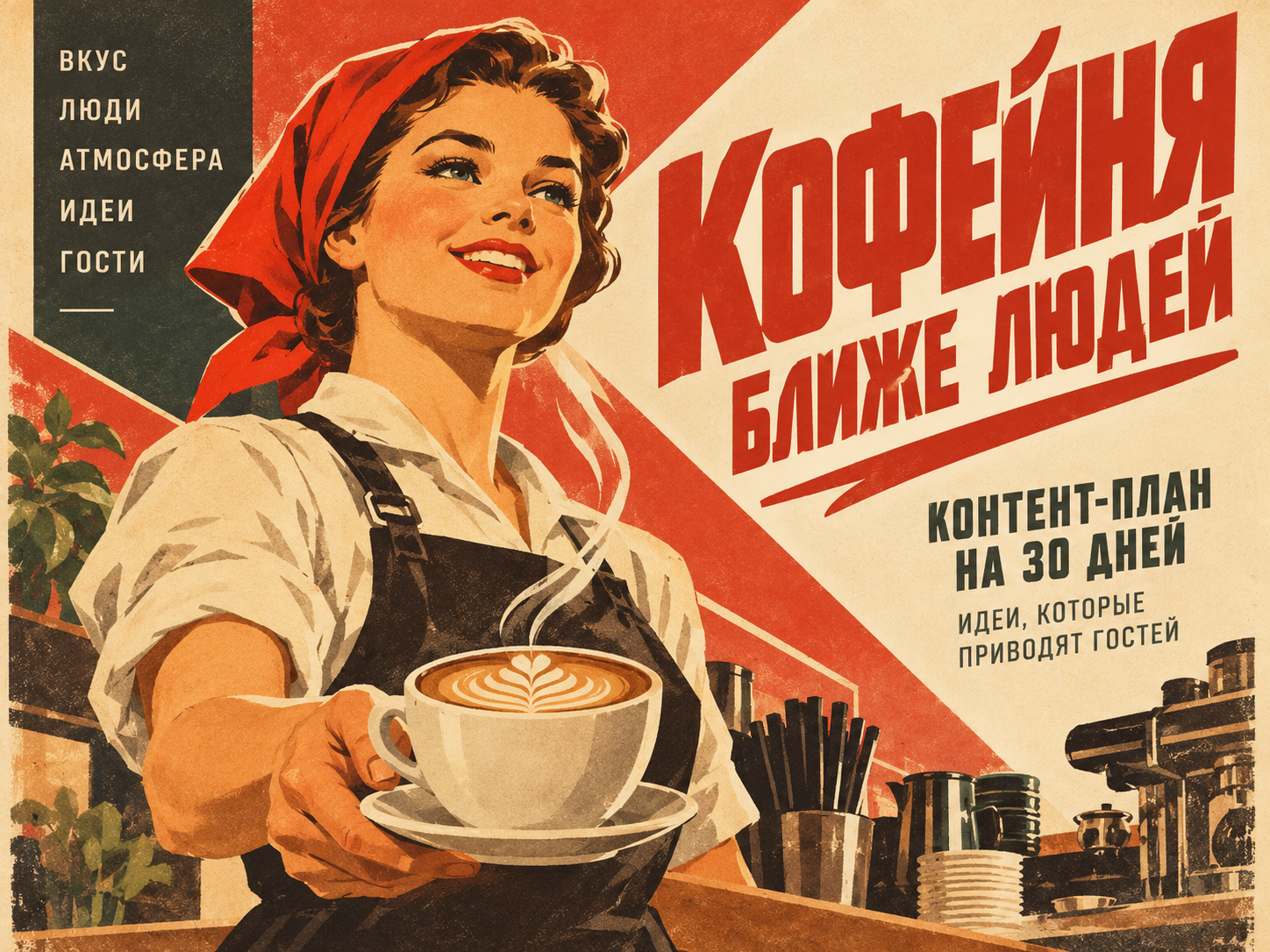 Контент-план на 30 дней для кофейни