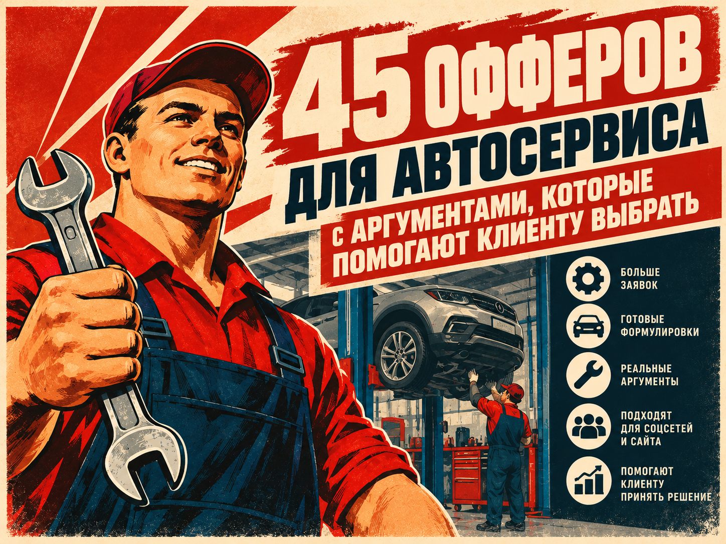 45 офферов для автосервиса