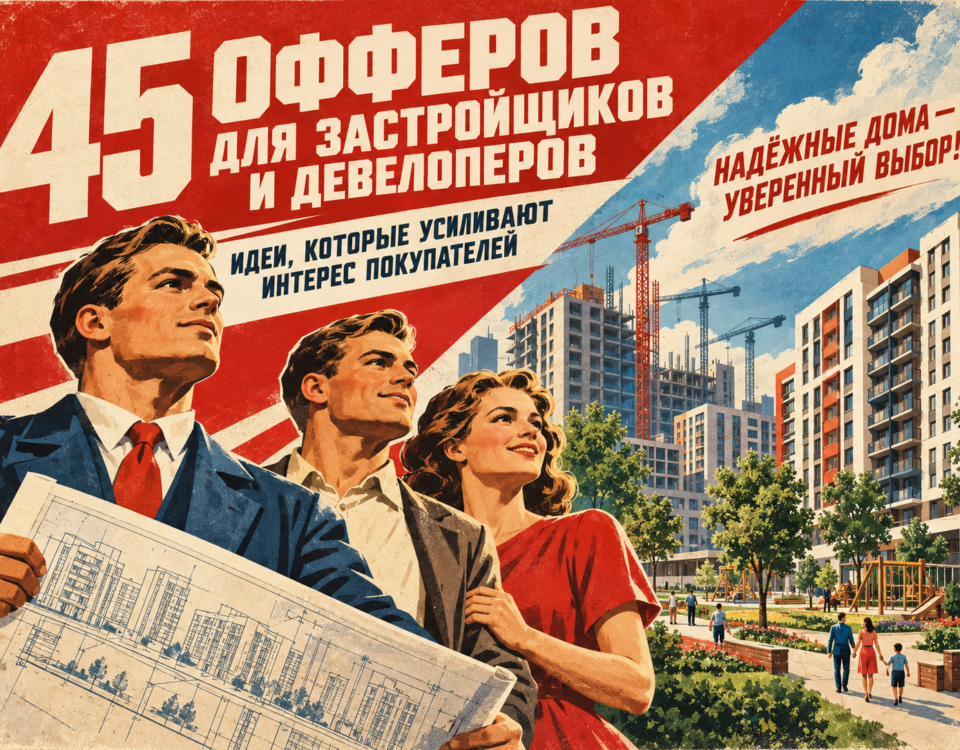 45 офферов для застройщиков и девелоперов